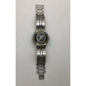 Storm Force Curvex Bubble Watch Black Face Stainless Steel Band Retro  Watch 7"
